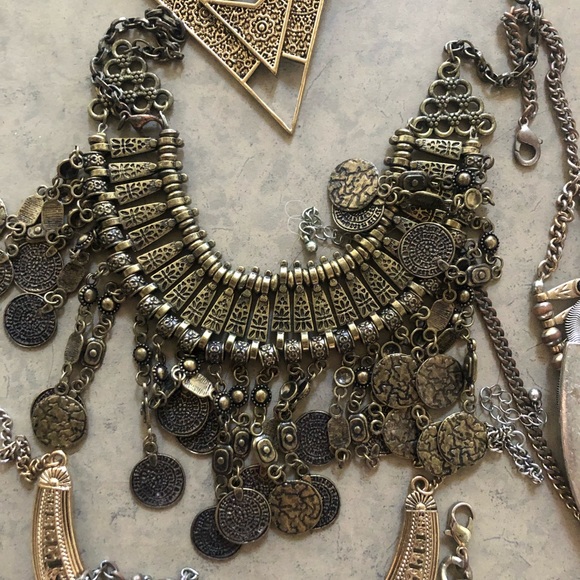 Bohemian statement necklaces (package of 11) - Picture 7 of 7